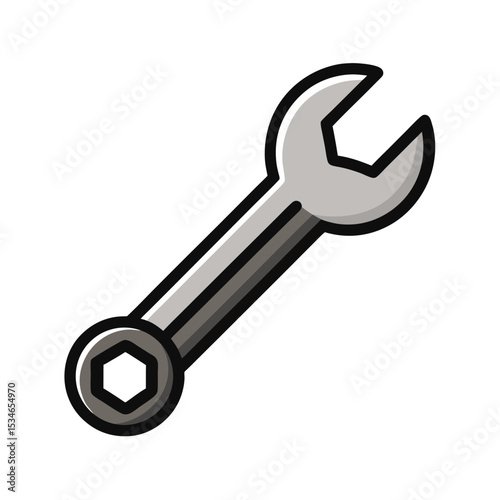 Essential Repair Tools Wrench Icon for DIY Projects and Maintenance