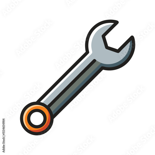 Repair Tools Essential Wrench Icon for DIY Projects and Maintenance