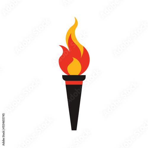 Fiery Torch A Symbol of Passion, Enlightenment, and Victory