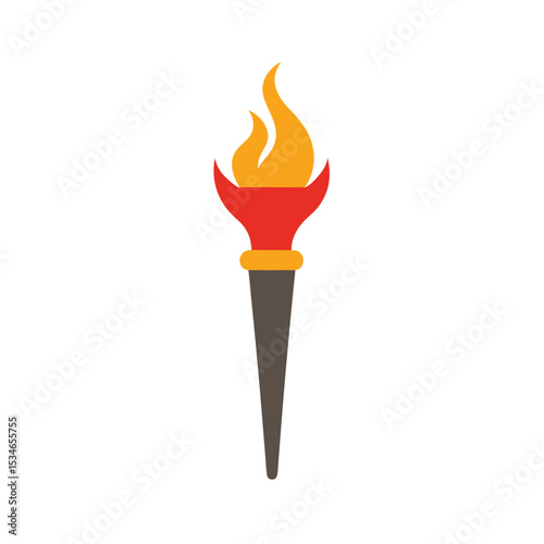 Torch Icon  A Fiery Symbol of  Passion, Victory, and Enlightenment