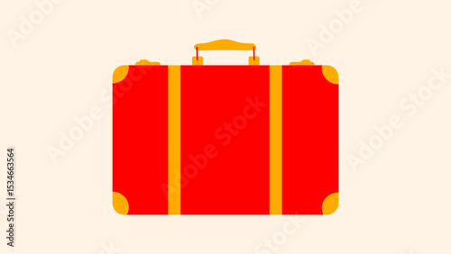 Set cartoon  luggage, travel bags, suitcases for travel. Packing for vacation, beach. vacation concept. Vector doodle groovy drawing in retro style
