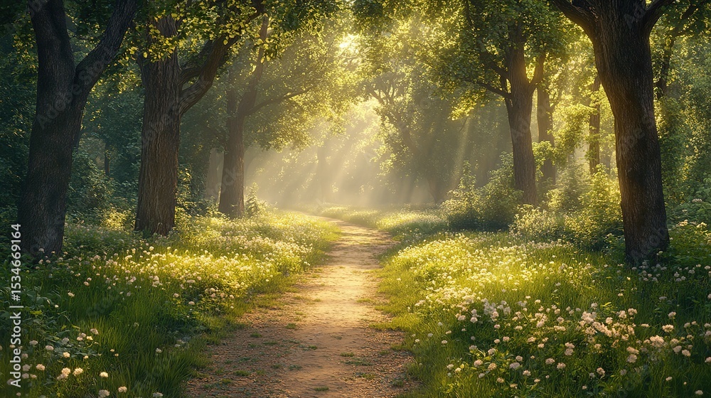 Fototapeta premium morning in the forest