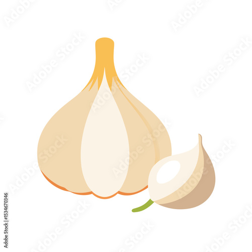 Fresh Garlic Bulb and Cloves A Culinary Delight