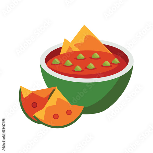 Delicious Spicy Salsa with Crispy Tortilla Chips A Zesty Mexican Dip Recipe