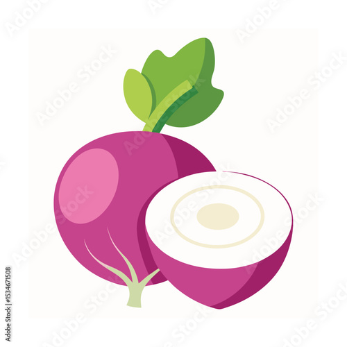 Vibrant Beetroot Illustration A Fresh and Healthy Vegetable
