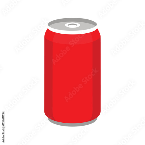Refreshing Red Soda Can  A Vibrant Design for Your Thirst