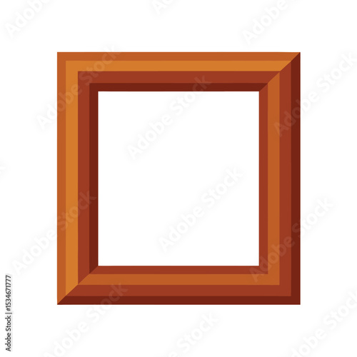 Simple Wooden Frame Design Element for Pictures, Artwork, and Crafts