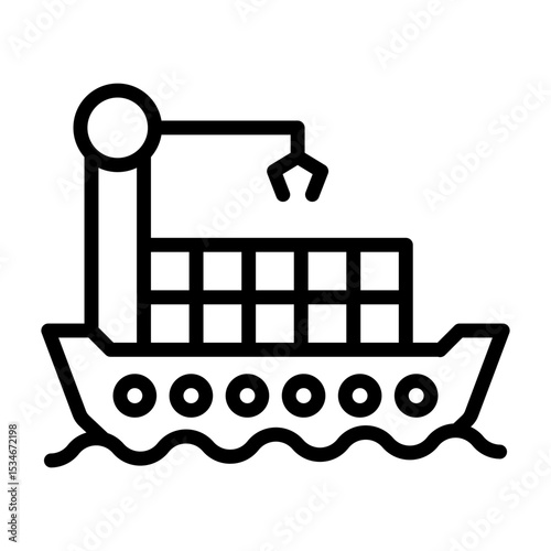Cargo Ship Icon