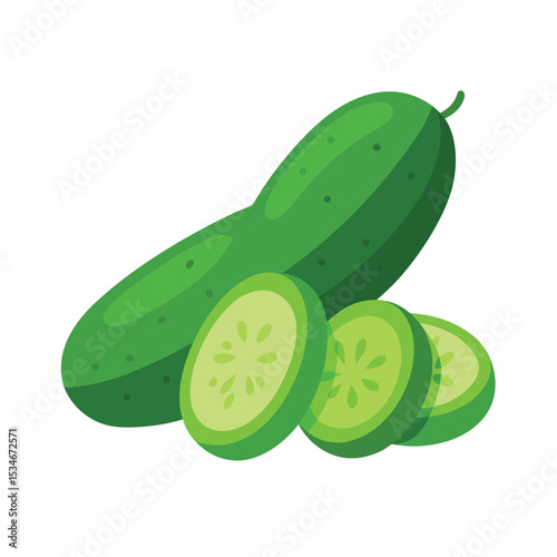 Fresh Cucumbers Sliced and Ready to Use - Healthy Eating