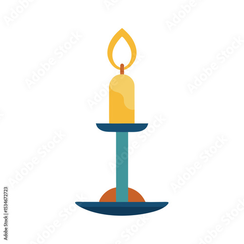 Elegant Candle on Stand A Symbol of Peace and Tranquility