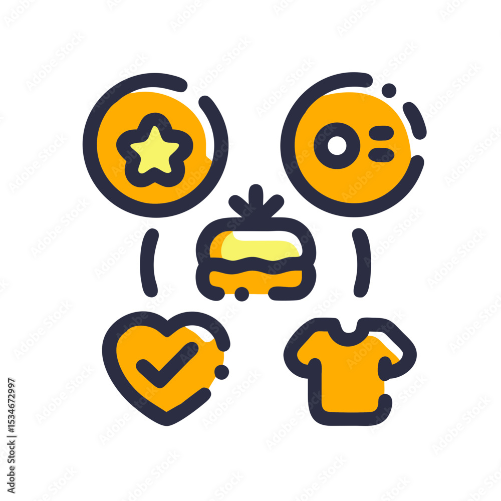 Best lifestyle habit icon graphic design illustration with symbols copy space Best lifestyle habit icon graphic design illustration with symbols copy space
