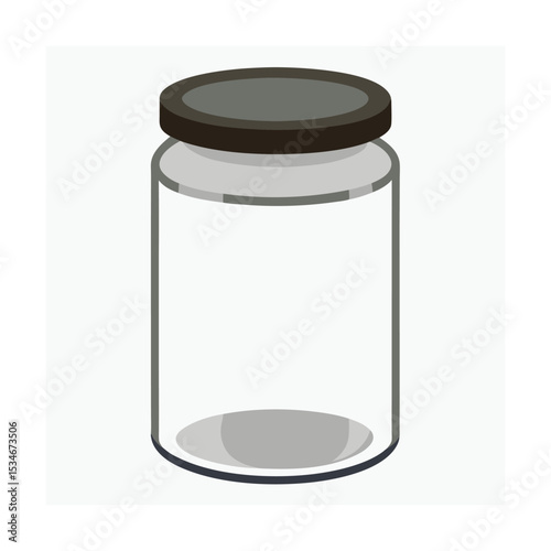 Empty Glass Jar with Lid Perfect for Storage and Crafts