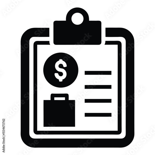 Financial advisor element isolated expense tracker on white background