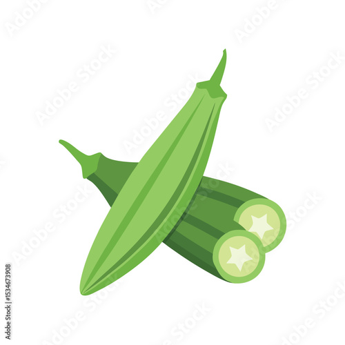 Fresh Okra A Vibrant Vegetable, Healthy Eating, and Culinary Delight