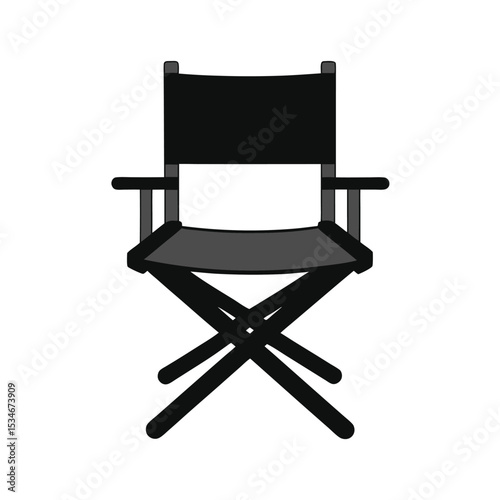 Director's Chair Icon of Filmmaking and Theater