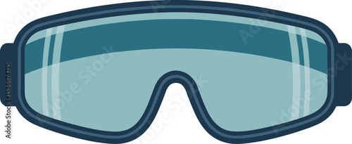 Safety Goggles – Protective Eyewear Vector for Virus Protection, Pandemic Safety, and Laboratory Use

