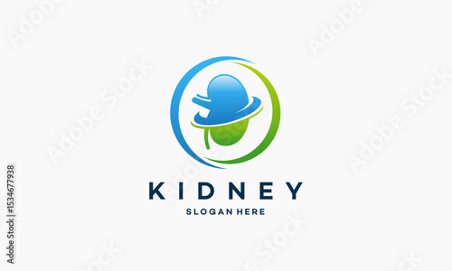 Kidney Care logo designs template vector, Kidney Treatment Logo template