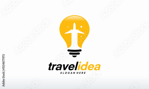 Travel Idea logo designs concept vector illustration