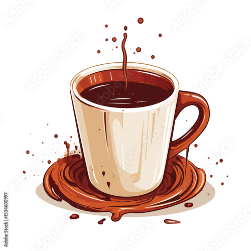 Professional Coffee Mug Vector Illustration Design for Marketing Campaigns and Branding Purposes