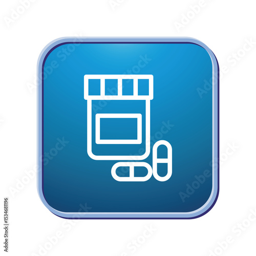 Medicine jar icon design template
