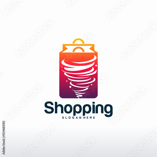  Shopping logo designs concept vector, Twist Sale logo template