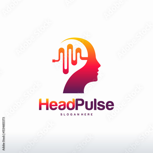 Mind Health logo designs concept, Head Health logo template vector, Intelligence logo designs