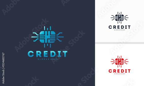 Pixel technology logo designs concept vector, Network Internet logo symbol, Digital Wire logo