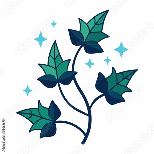Minimal Midnight Ivy Design
