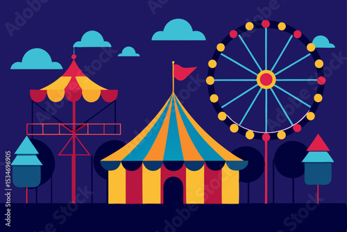circus tent vector
