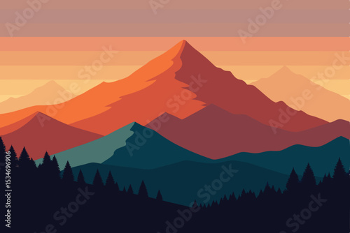 mountain landscape with mountains