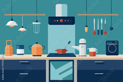 set of kitchen furniture