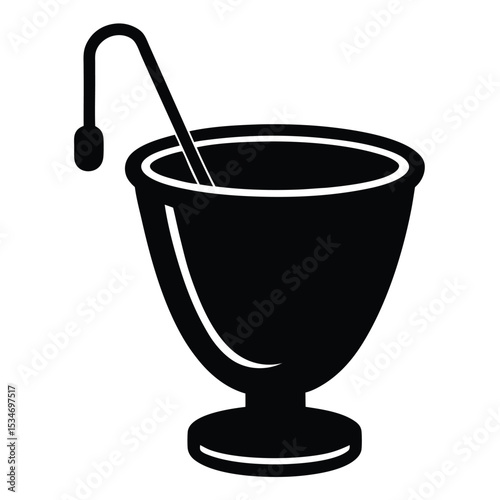 dentist element isolated polishing cup on white background
