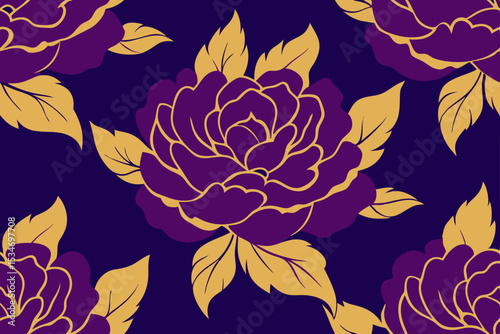 seamless pattern with flowers