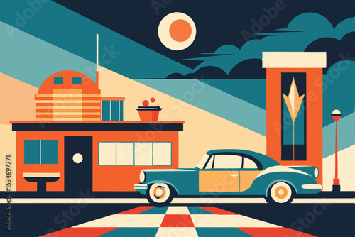 vector illustration of a modern city