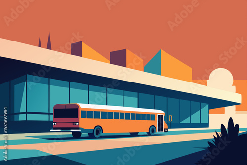 school bus on the road