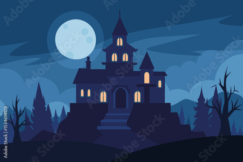 vector illustration of a castle