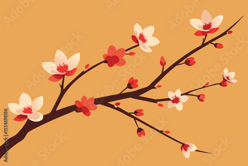cherry blossom branch