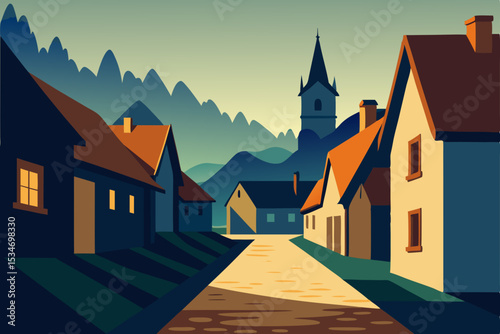 old town in the mountains