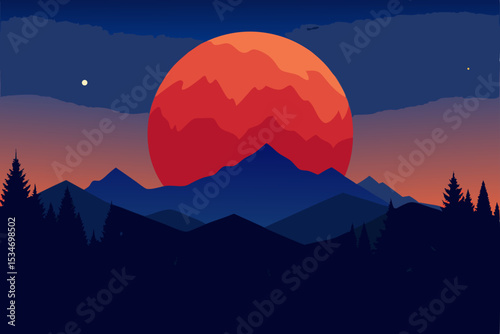 sunrise over mountains