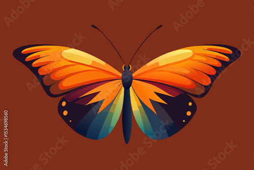 vector illustration of a butterfly