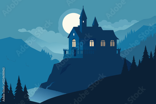 castle in the night