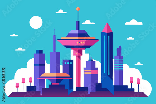 vector illustration of a city