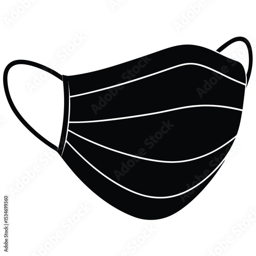 dentist element isolated surgical mask on white background