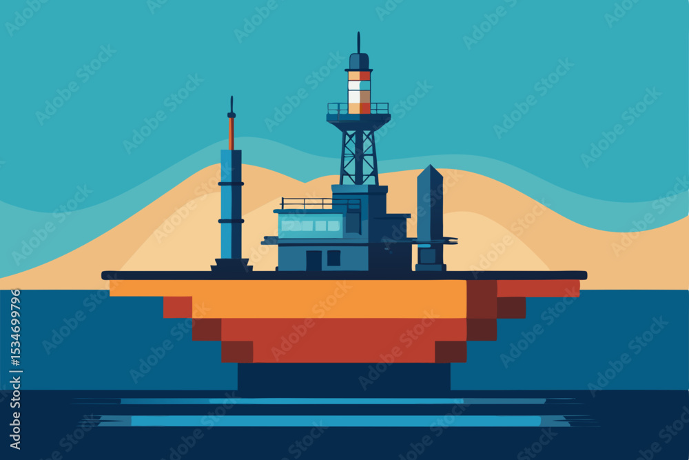 Obraz premium lighthouse and ship