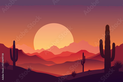 desert landscape with cactus