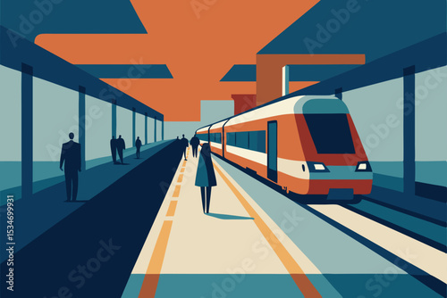 train on the road