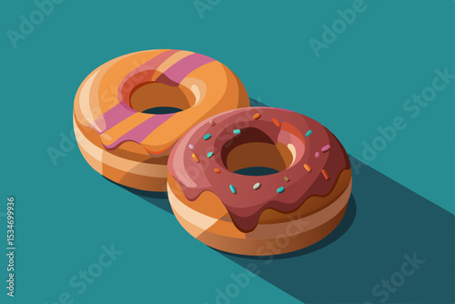 donut isolated on white background
