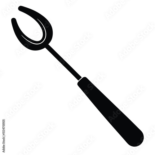 dentist element isolated tongue scraper on white background