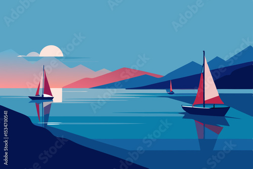 sailboat in the sea