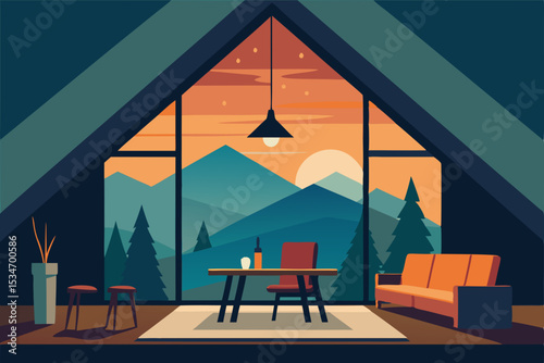 house in the mountains